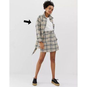 Monki Plaid Jacket (1/2 of matching coord set)